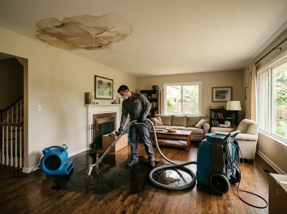 attic-pipe-burst-ceiling-drip-008 — frequently asked questions, Water Damage Restoration & Carpet Care in Suitland, MD